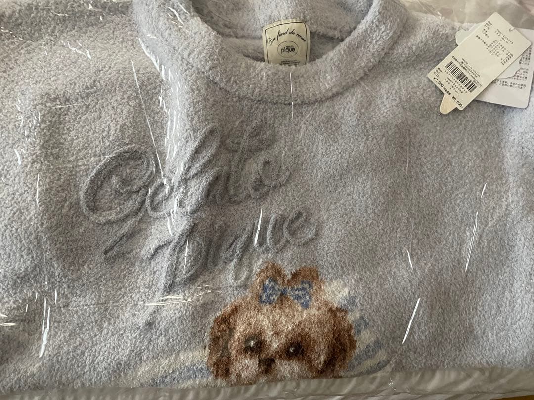 ジェラートピケ シーズージャガードプルオーバー　ブルー