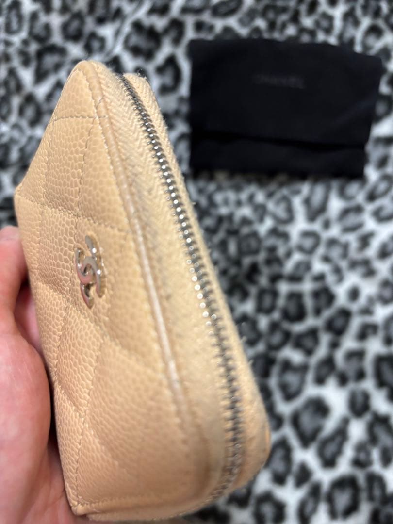 CHANEL ベージュ ケース 保存袋付き