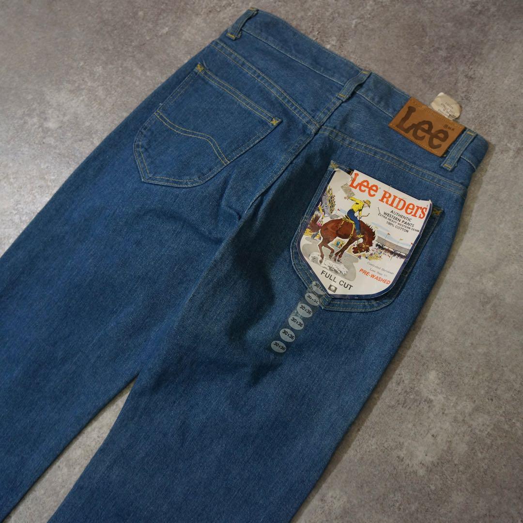 ブ*。様 70s Lee 200-0049 デッドストックストレートデニム フラ
