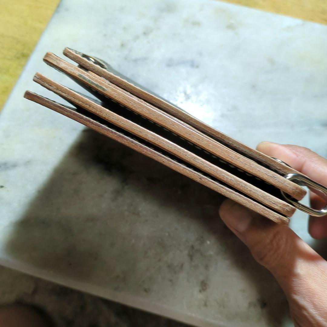 姫路ヌメ革 トラッカーウォレット ハンドメイド ミドルウォレット 2つ折り財布