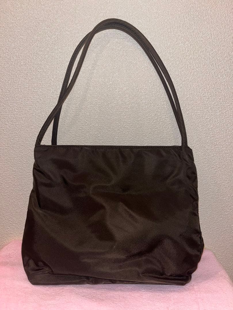 PRADA ブラウン ナイロン ショルダーバッグ