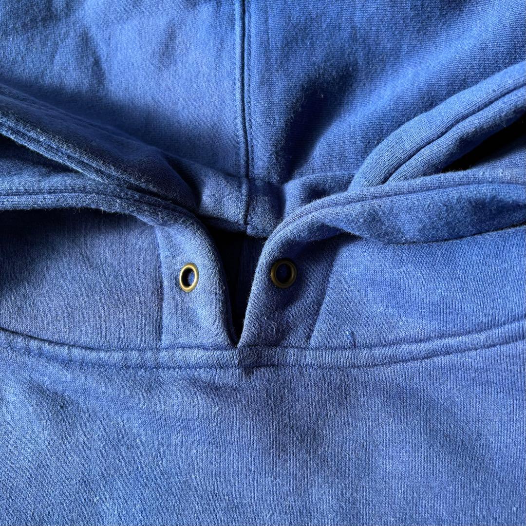 OLD STUSSY USA製 ステューシー ブルー ロゴ パーカー XL