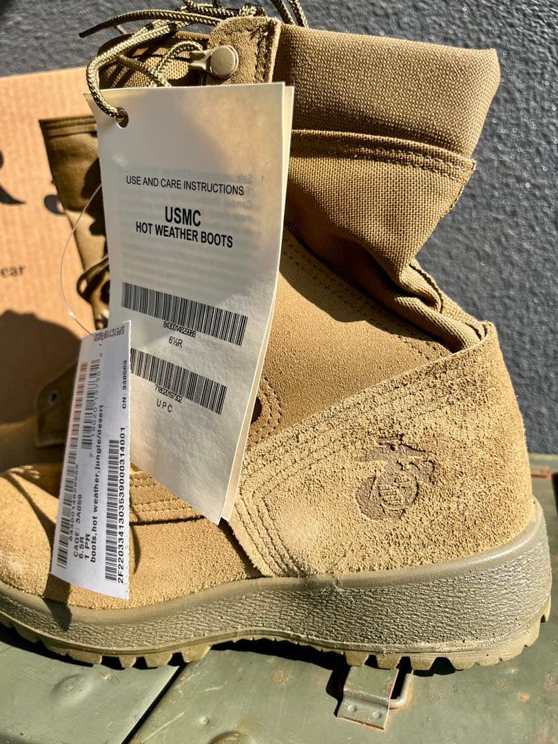 米軍放出未使用品McRae USMCコンバットブーツ 6.5R(24.5)