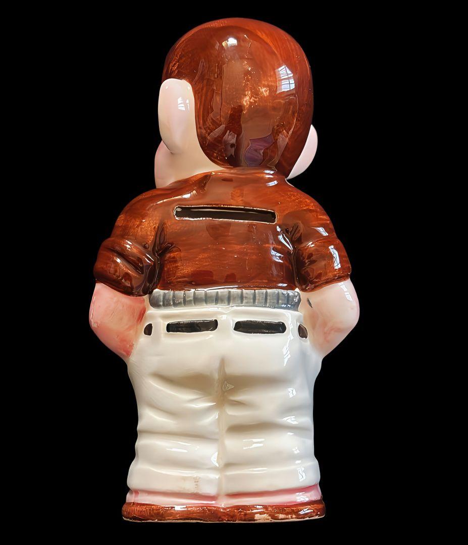 昭和レトロ じゃりン子チエ 竹本テツ テツ 貯金箱 陶器