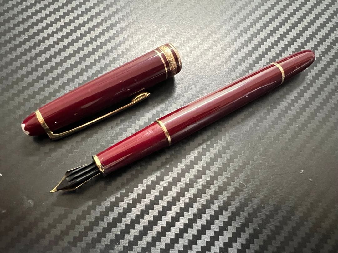 モンブラン マイスターシュテュック 144 ボルドー 万年筆 F 細字 全金