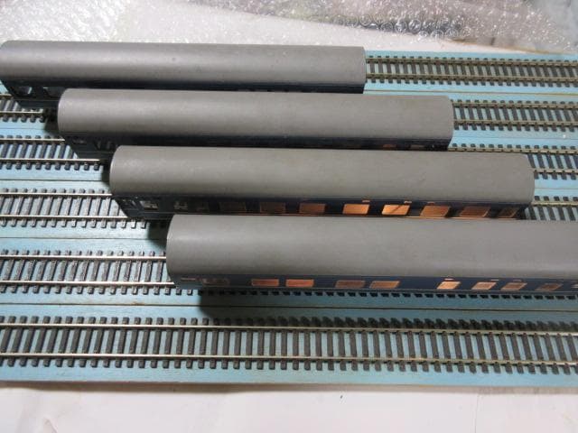 国鉄 20系特急形客車 中間車 4両セット HOゲージ (金属製・カツミ