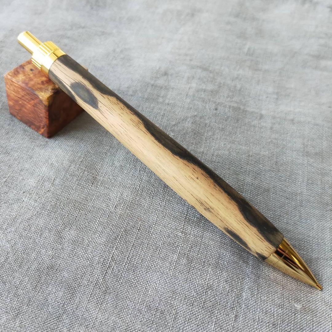 黒柿緑孔雀杢 シャープペンシル0.5mm 激安