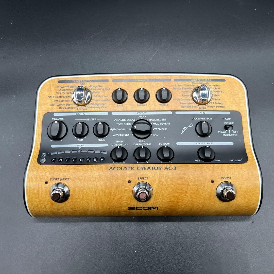 ZOOM AC-3 CREATOR アコースティックギター用エフェクター