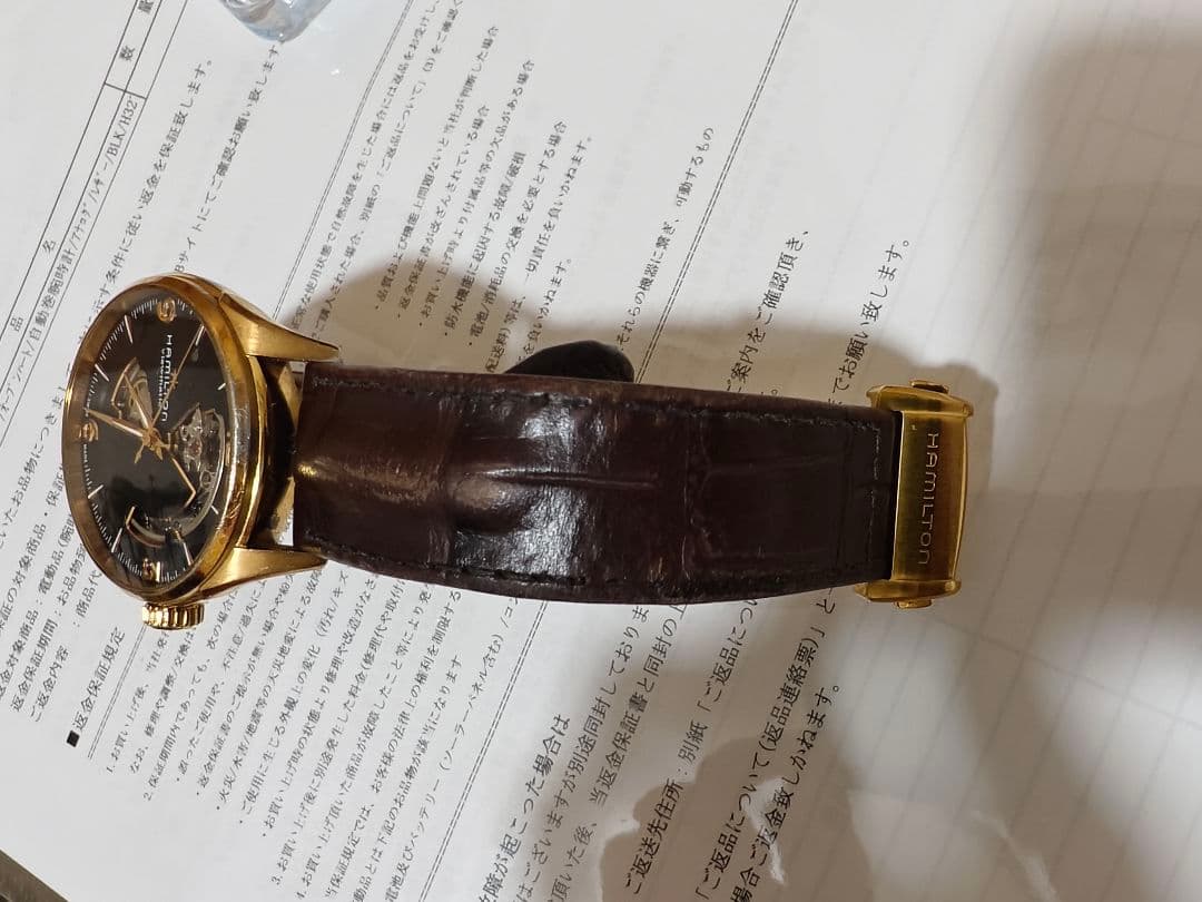 HAMILTON 自動巻き 腕時計 ブラック