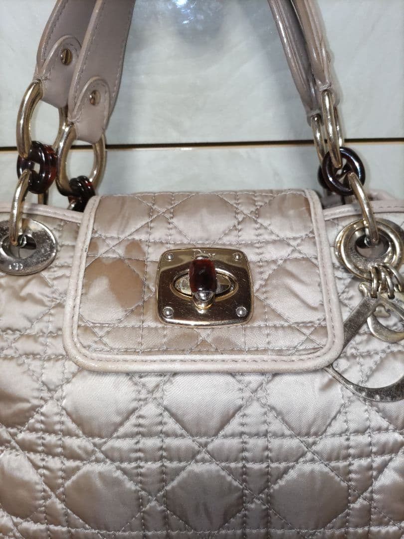 Dior ☆キルティング ハンドバッグ☆ベージュ