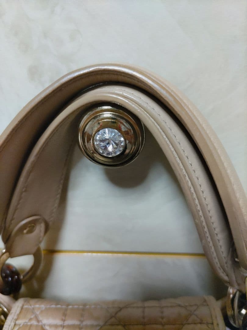 Dior ☆キルティング ハンドバッグ☆ベージュ