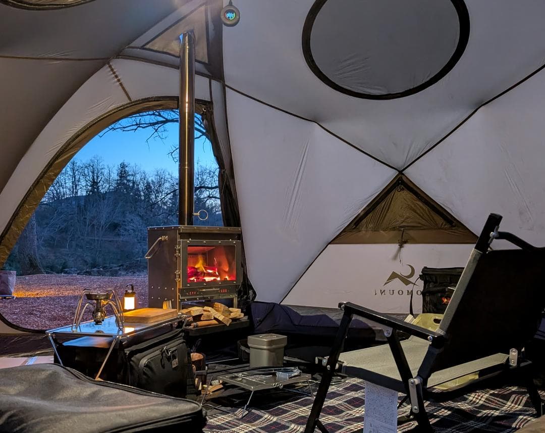 Soomloom VistaV 小型薪ストーブ ポータブル暖炉 二次燃焼