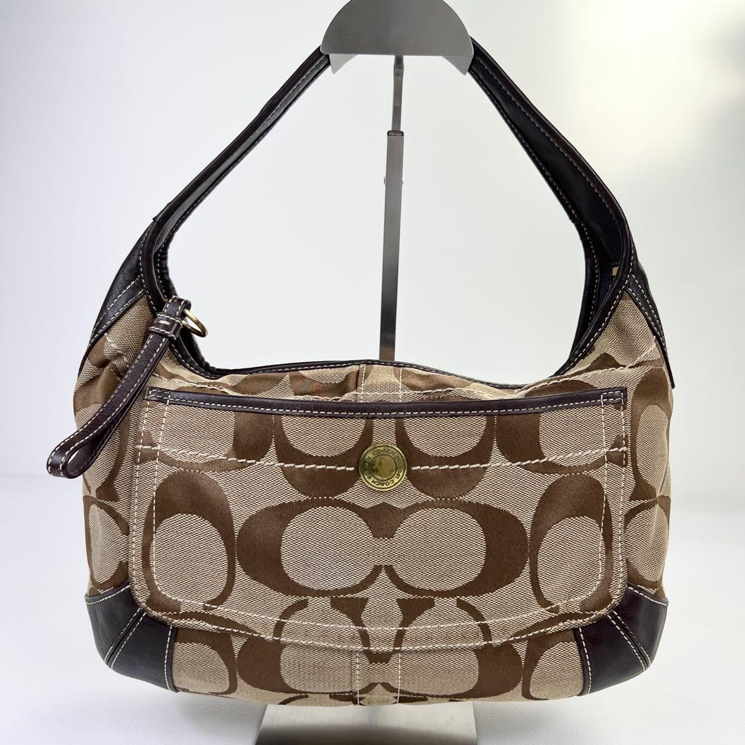 【y2k✨00s】COACH ワンショルダー アクセサリーポーチ シグネチャー