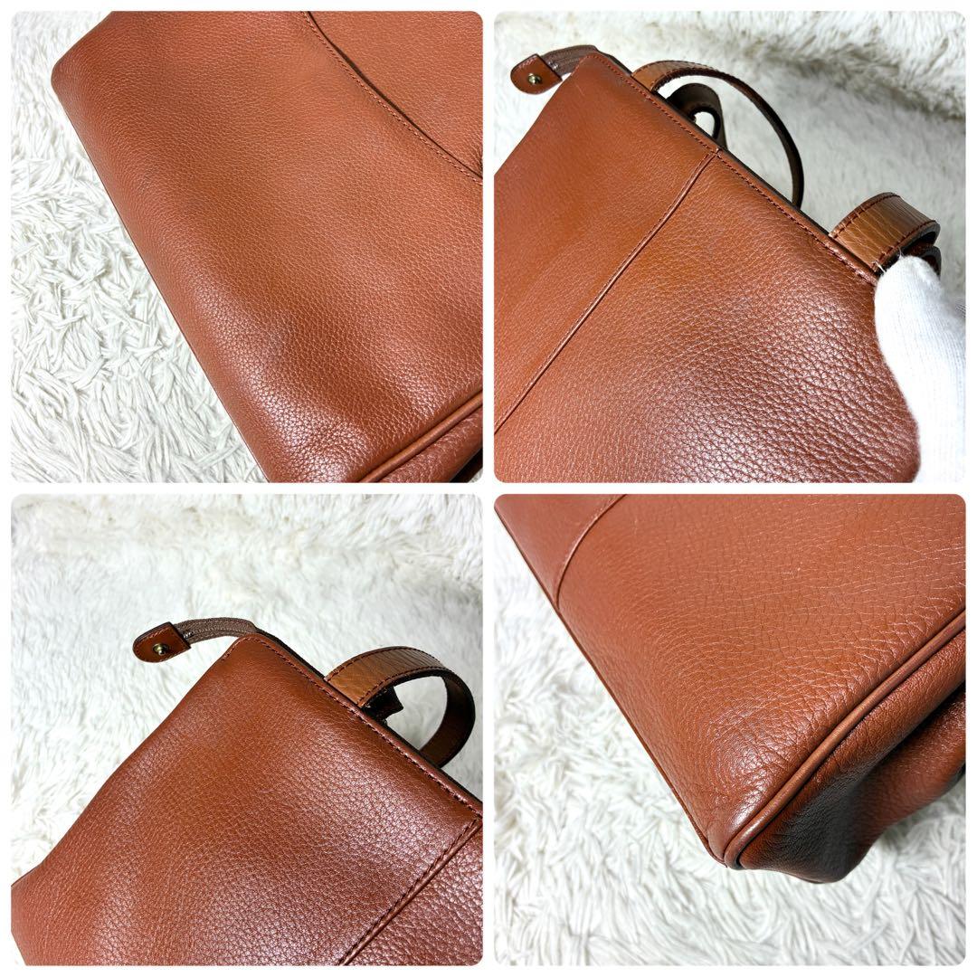 【Burberry 】トートバッグ ショルダーバッグ レザー ブラウン