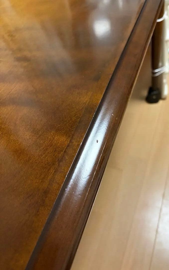 猫脚　キツツキ飛騨産業　ダイニングテーブル　天然木カバ単板