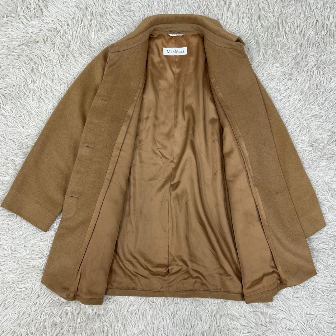 《美品》マックスマーラ 白タグ コート キャメル レディース M相当