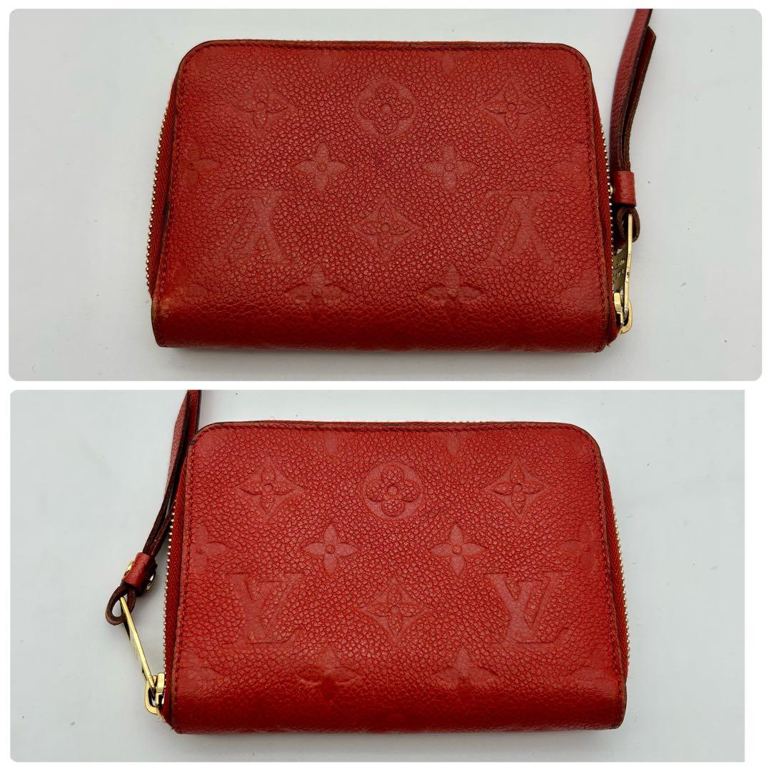 美品　ルイヴィトン　スクレット　コンパクト　アンプラント　ケース　レッド