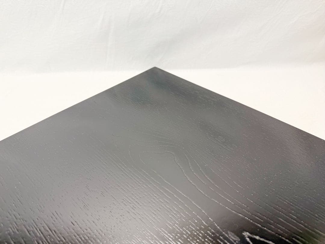 未使用 茶道具 柿合黒塗 大板 敷板42.5cm×42.5cm 元箱