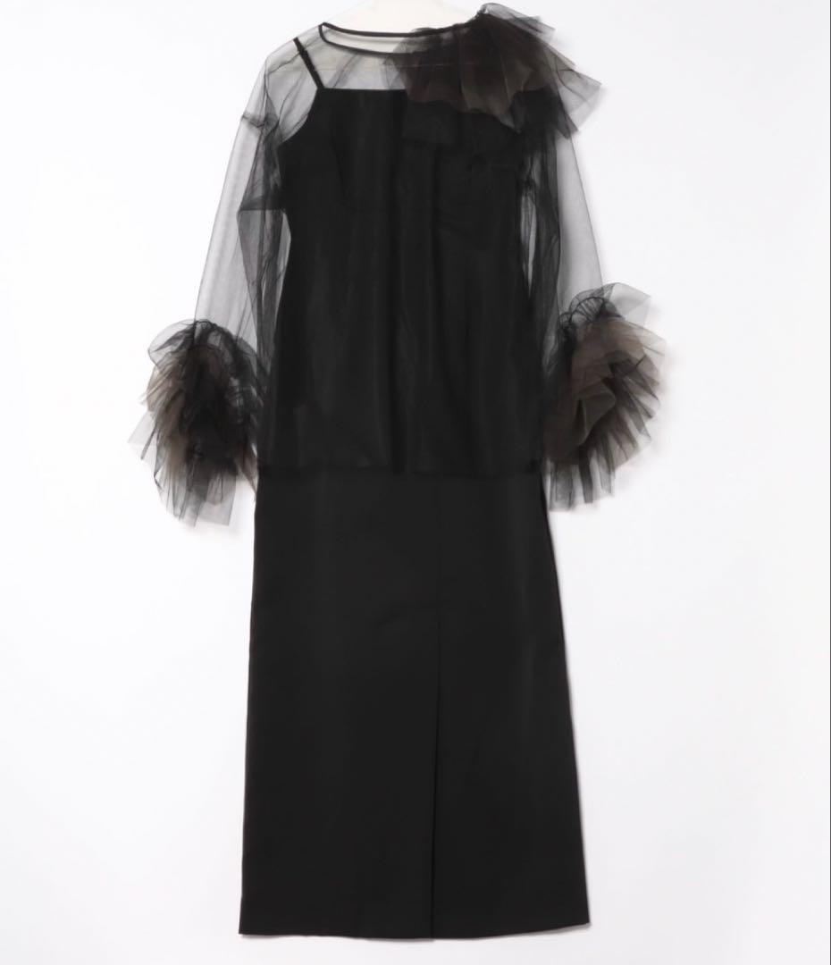 アンドレスド　ブルーミングチュールドレス　S ブラック