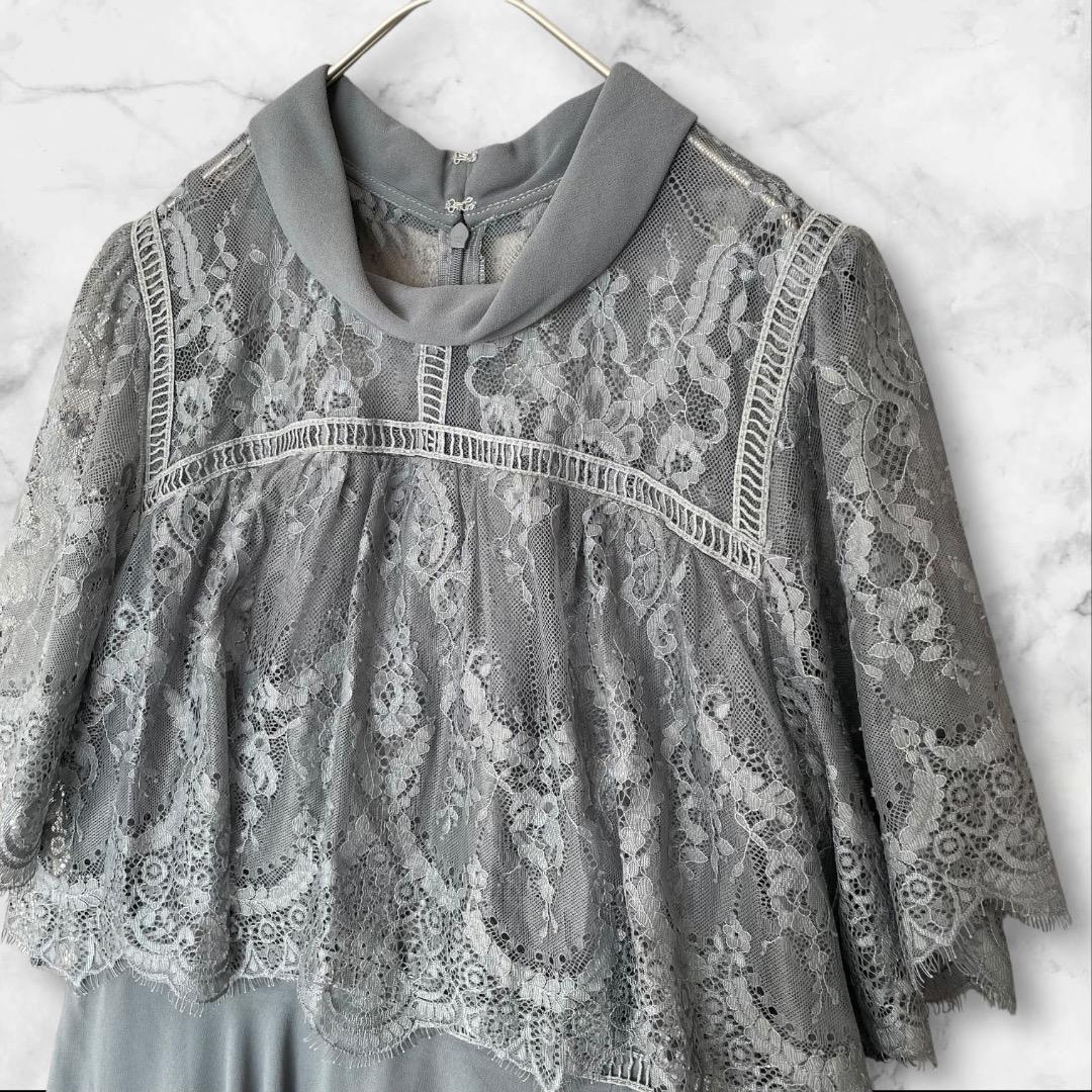 新品 Dorry Doll レース シフォン パーティ ロング ドレス LL