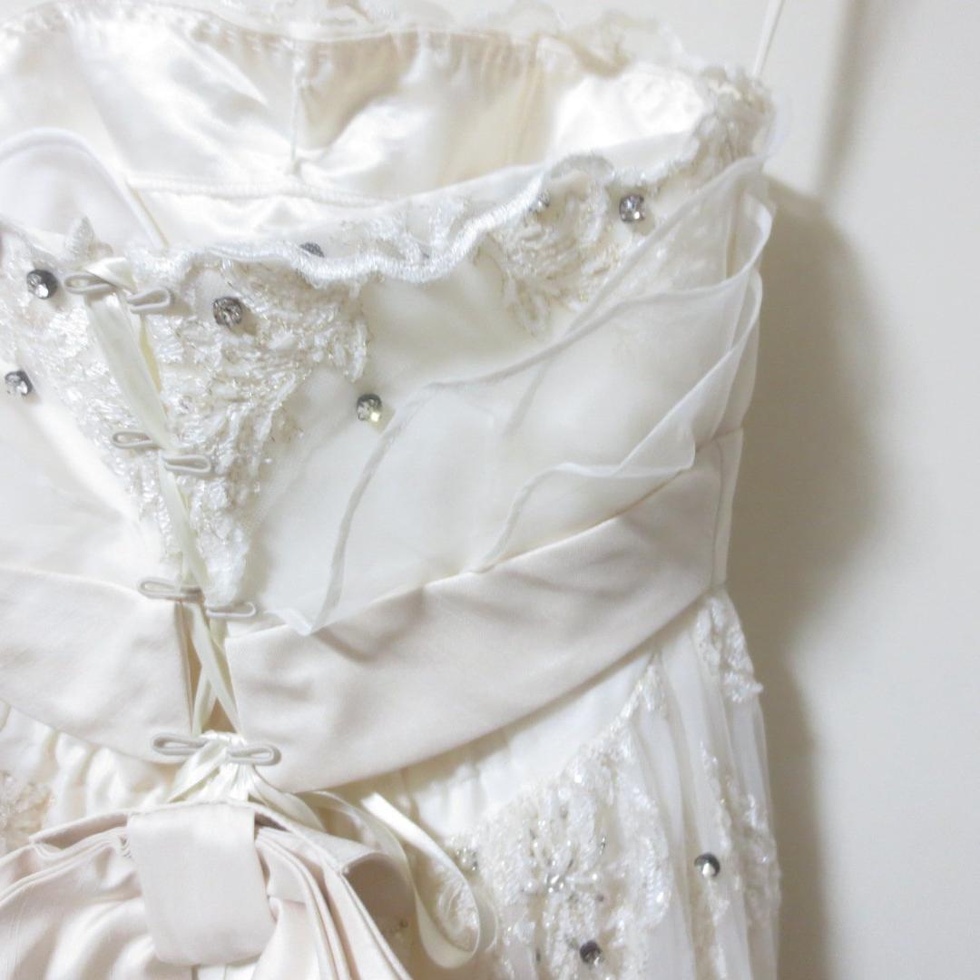 ジルスチュアート　ウエディングドレス　オフホワイト　7号　結婚式　新婦 BC03