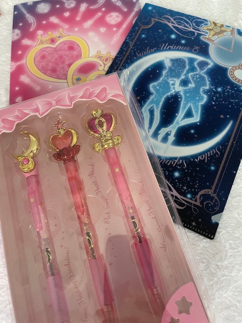 ボールペンセット　セーラームーン　ミニクリアファイル 美少女戦士セーラームーン ストアオリジナル はるか&みちるグッズ