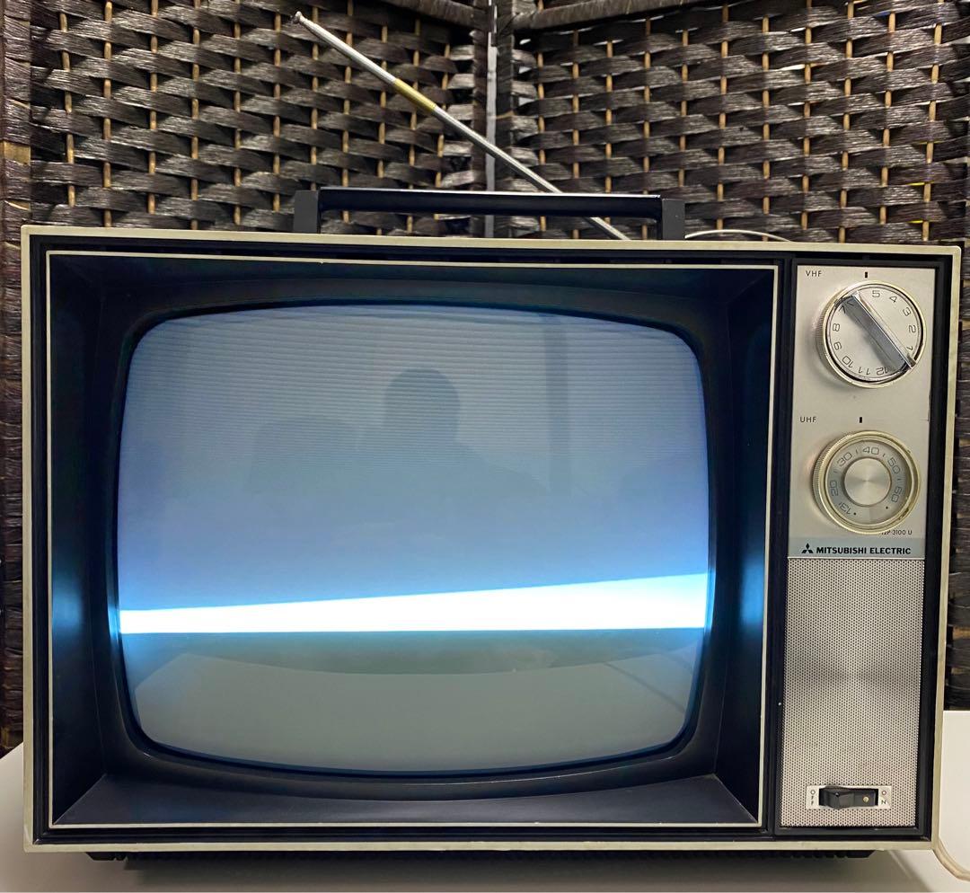 三菱 ブラウン管テレビ 12P3100U 1968年製 昭和レトロ アンティーク