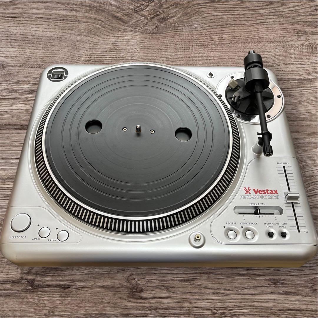 完動品】Vestax PDX2000 MKII ターンテーブル アース線付き