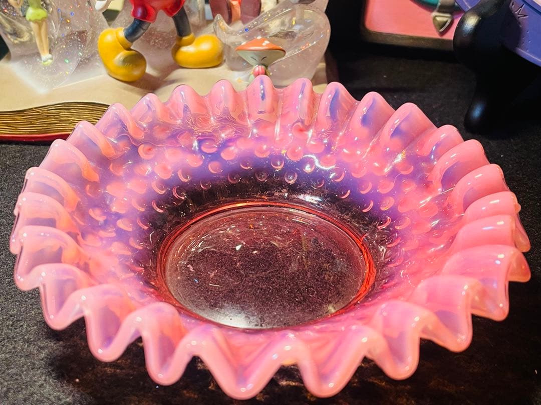 フェントン クランベリー オパールセント ホブネイル キャンディ