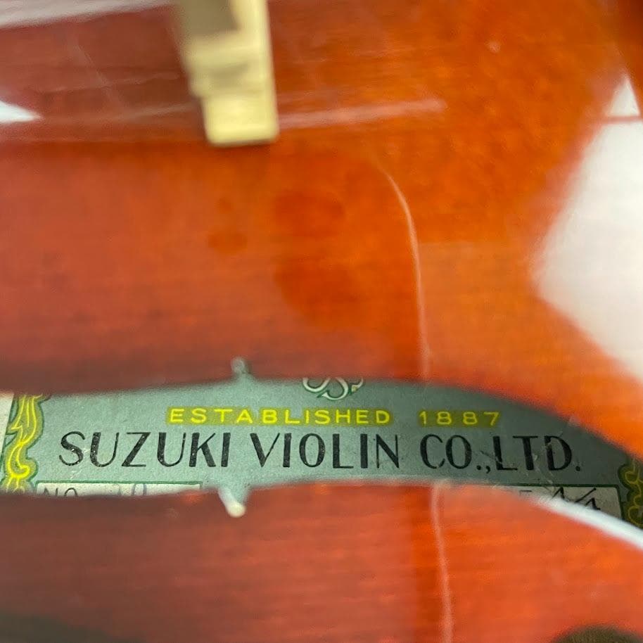 極美・虎杢●鈴木バイオリン●青ラベル 上位モデルNo.19 4/4 1960年代