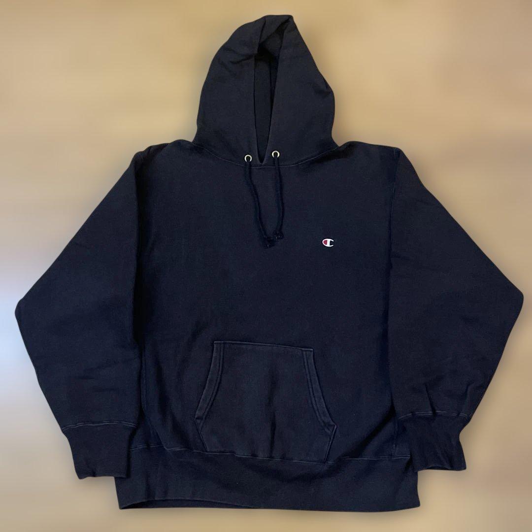 N*B様 80s 黒 XL チャンピオン リバースウィーブ パーカー USA製