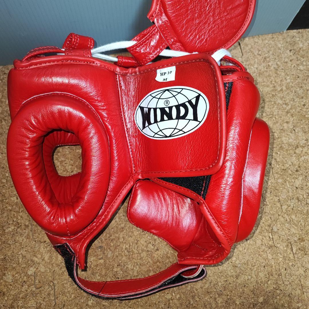 WINDY ヘッドギア ヘッドガード ボクシング HP10 Mサイズ レッド 赤