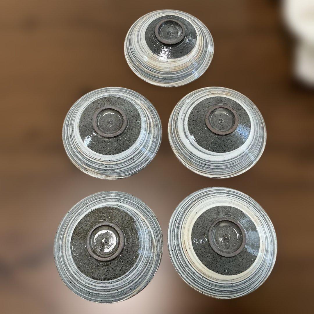 中里隆 隆太窯 唐津刷毛目皿揃 5客