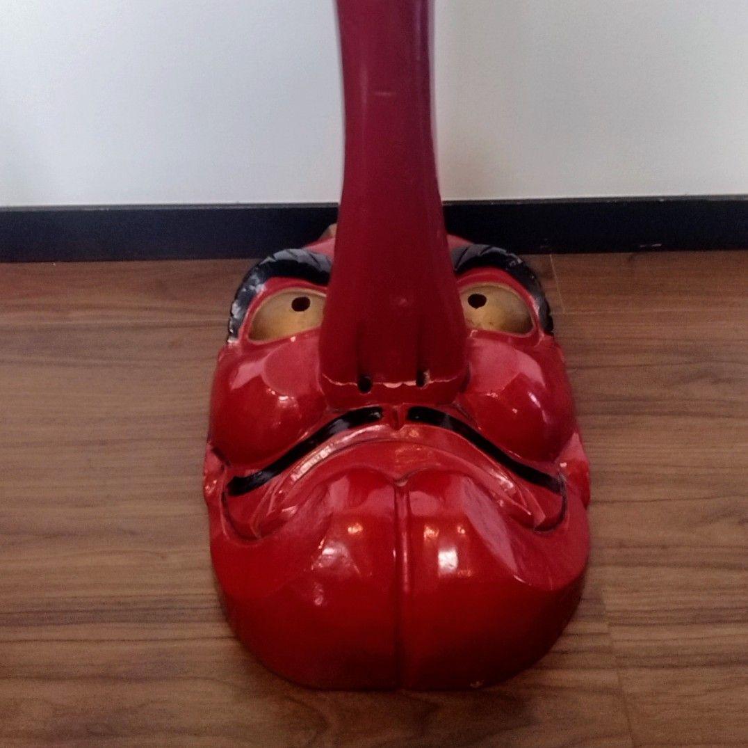 天狗 木彫り お面 45センチの大きさ - メルカリ