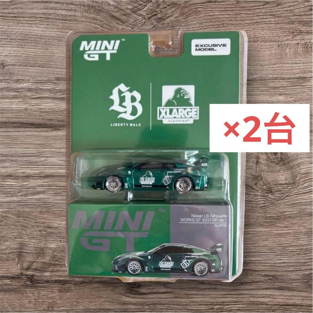 MINIGT LBWK × XLARGE NISSAN R35GTR 日産2台 - メルカリ
