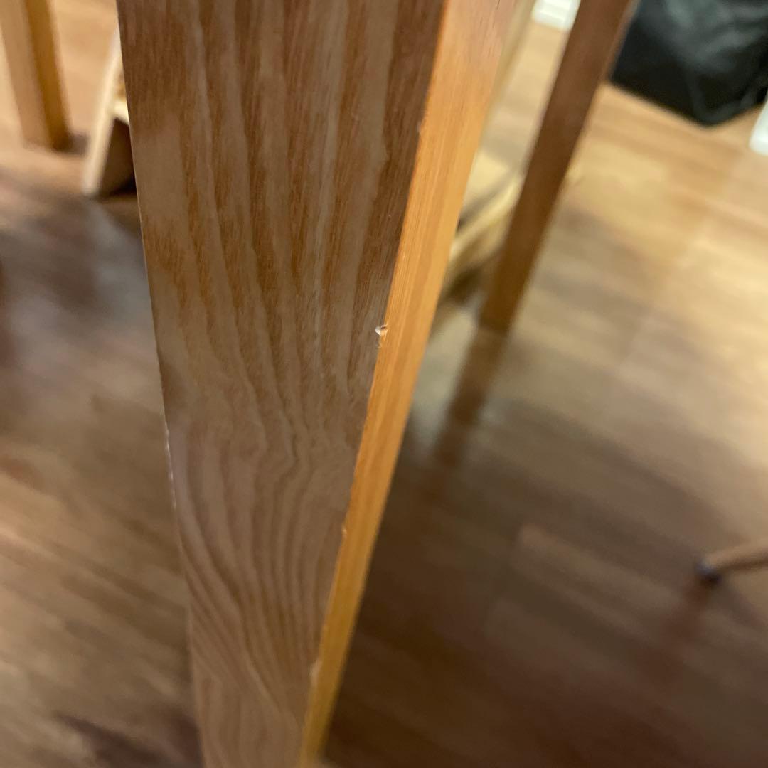 無印良品　円形木製ダイニングテーブル　取り扱い説明書つき