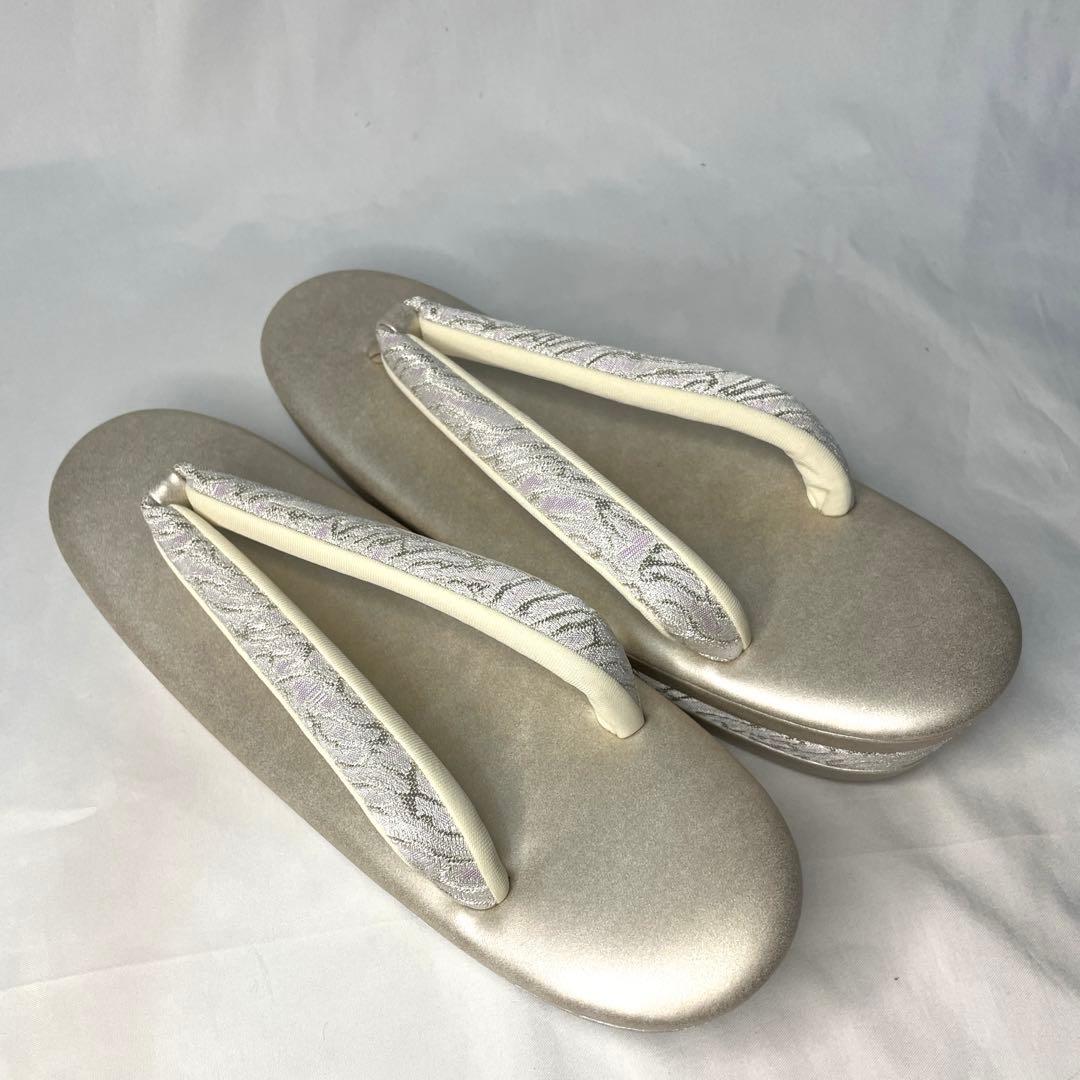 新品　フォーマル系　草履　バッグ　セット　ローヴデコルテ　L シルバー