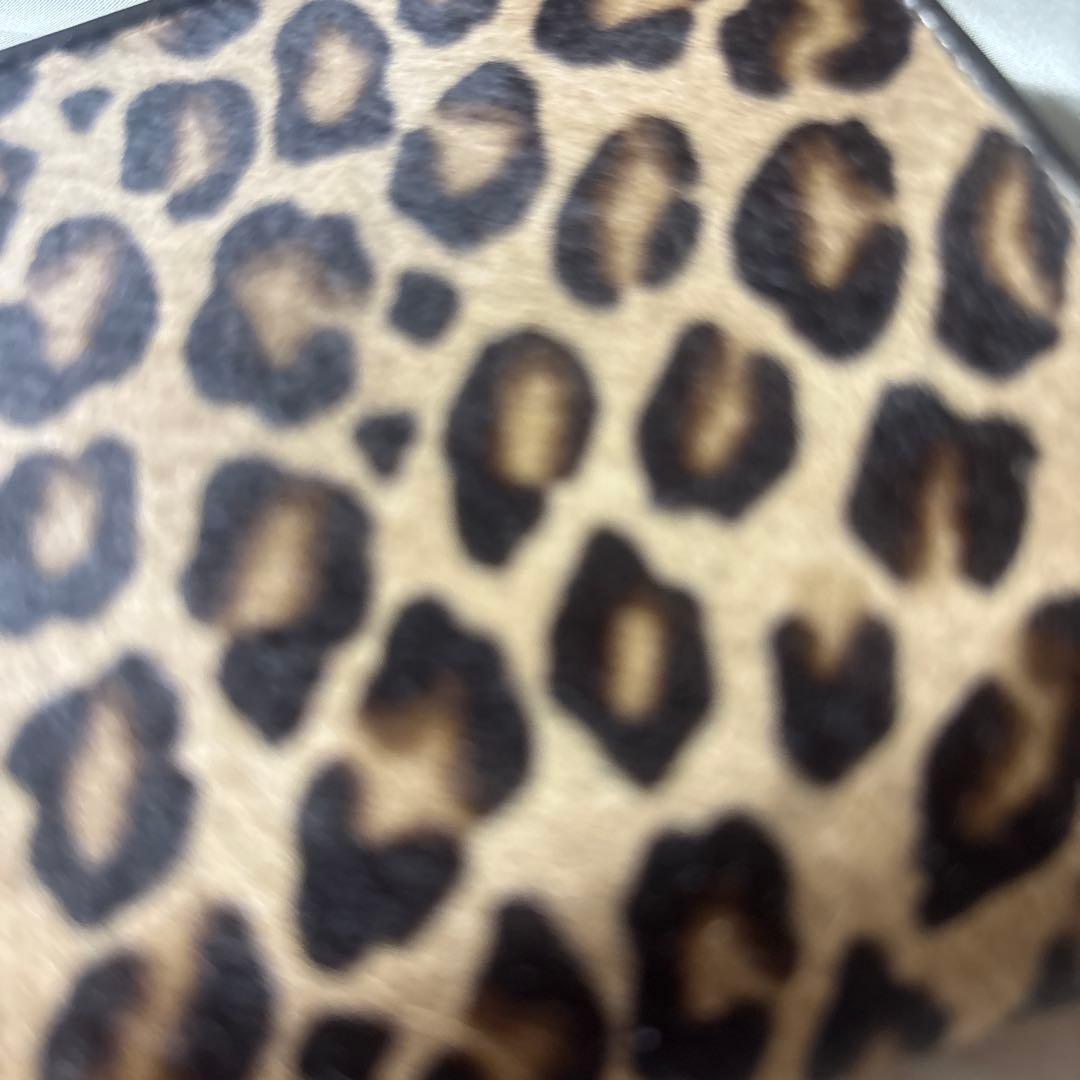 TOPKAPI 財布 レオパードへアカウがま口2つ折り財布 新品 箱付き