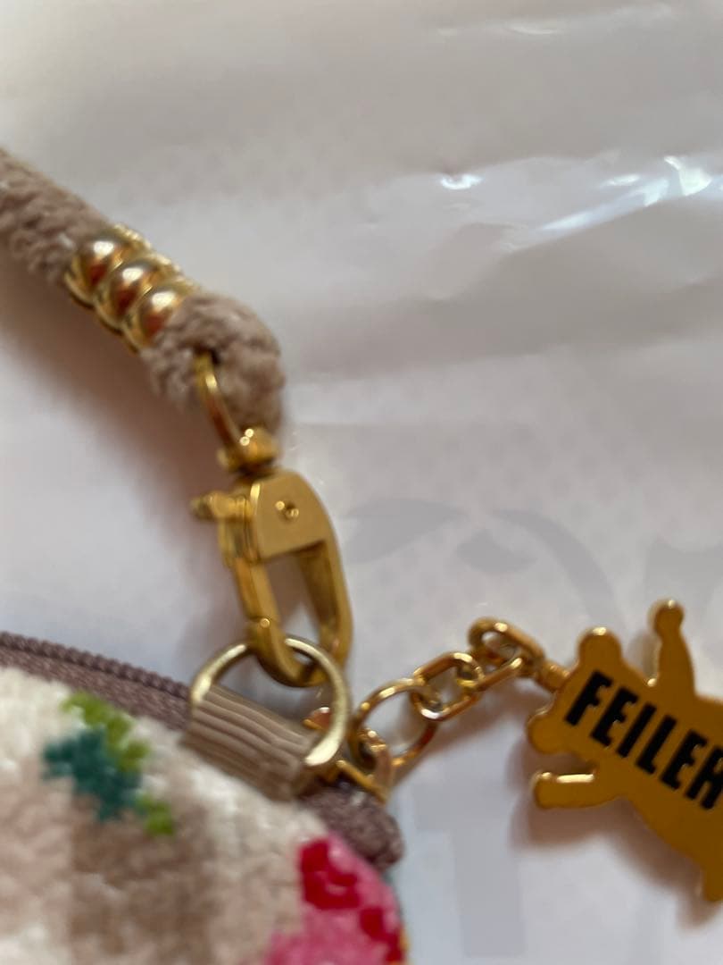 【美品、入手困難】FEILER フェイラー　ハイジチェック　サイドポーチ