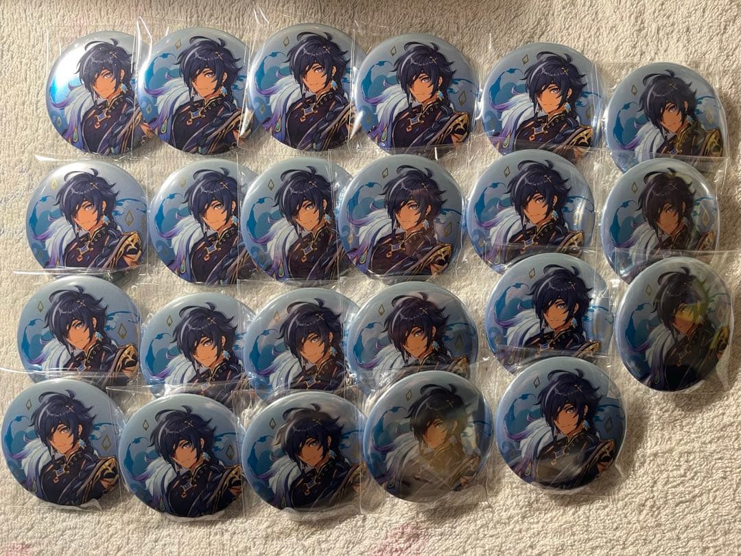 原神　ガイア　缶バッジセット