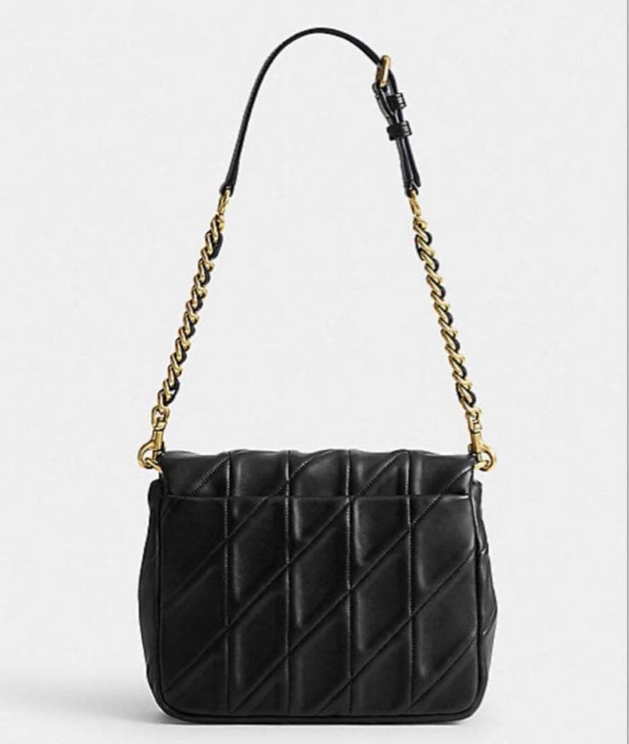 nanamiCW629 ショルダーバッグ・キルティングレディースバッグ　黒