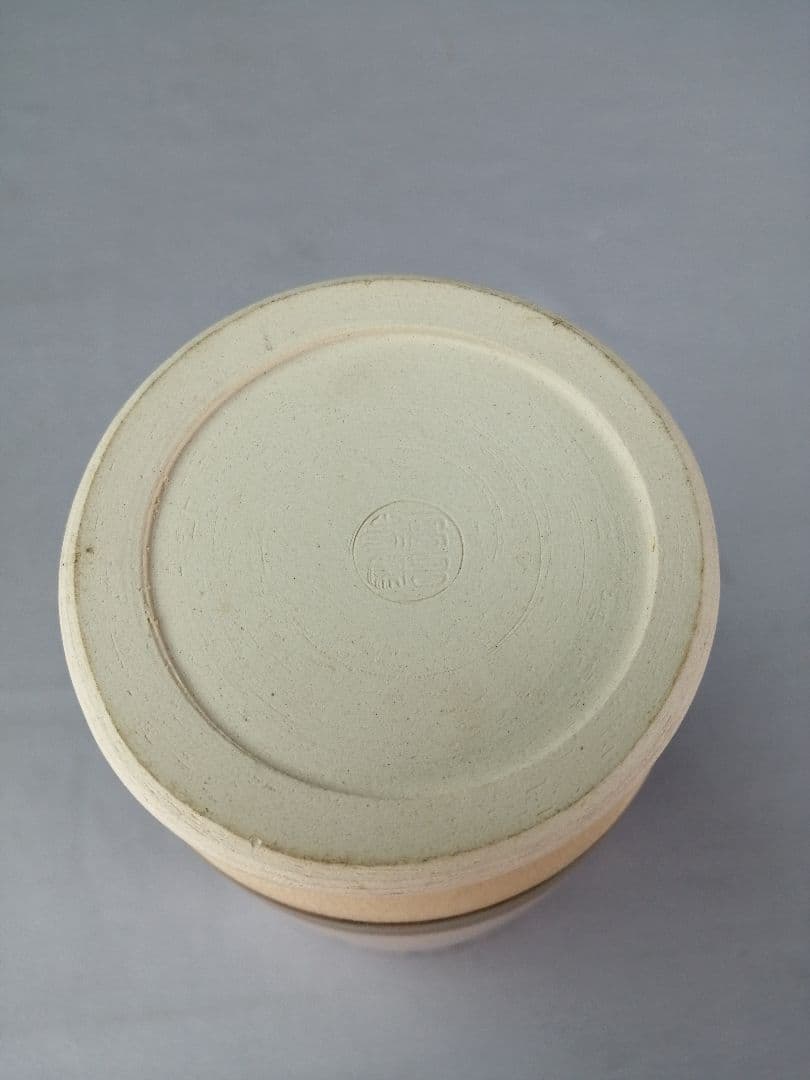 茶道具】高台寺窯陶楽造 仁清写華七宝紋皆具 水指