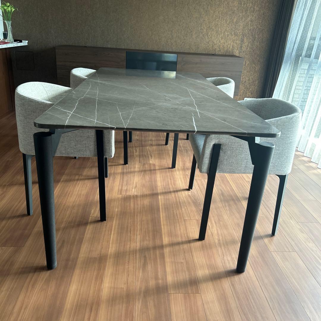 【momo】DePadova イタリア高級ダイニングテーブル&チェア４脚