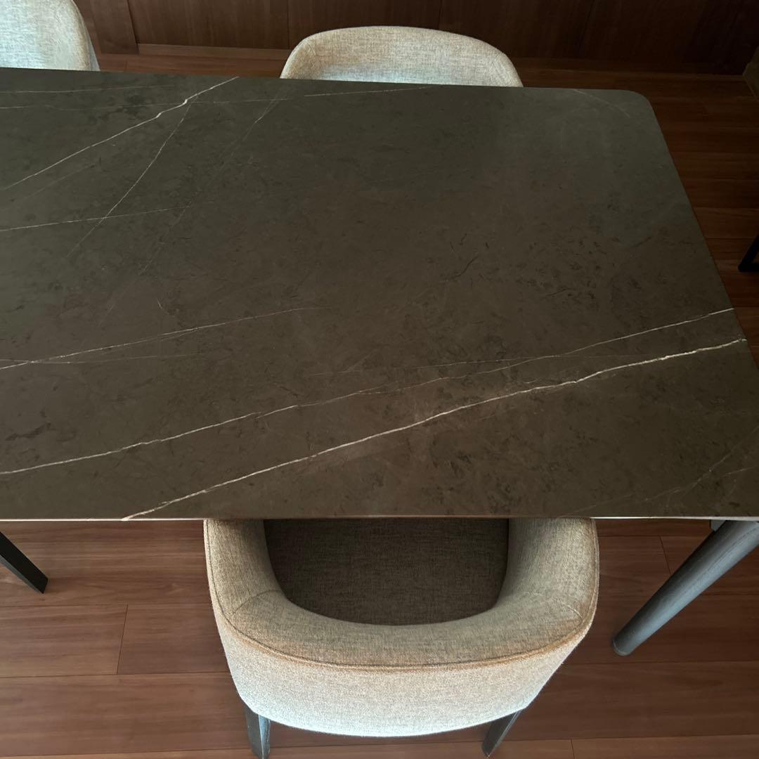 【momo】DePadova イタリア高級ダイニングテーブル&チェア４脚