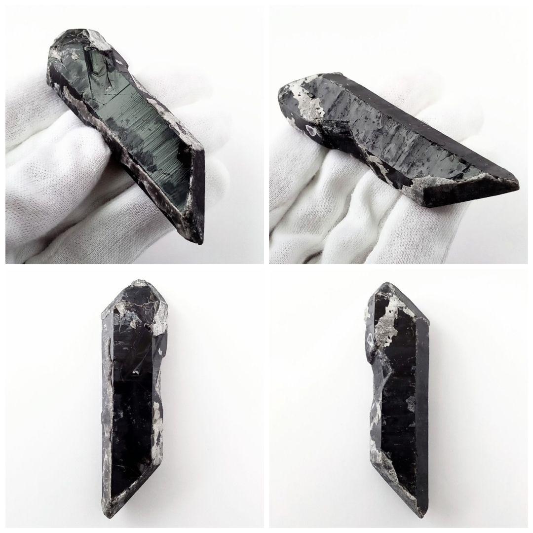 天然石｜原石 鉱物標本｜鑑別書付 中国山東省産天然色モリオン マスター