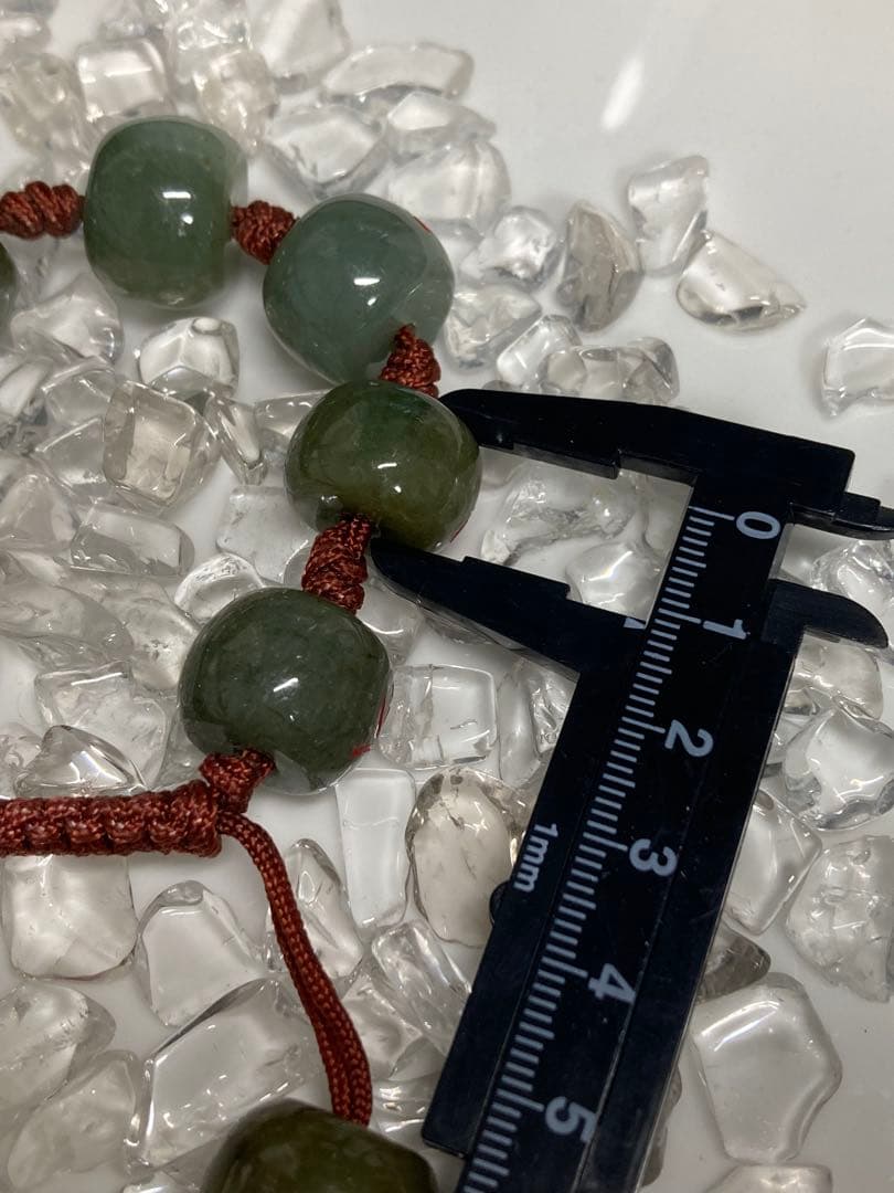 の*ん様 超激レア！　天然石　陰陽　八掛　翡翠　ブレスレット