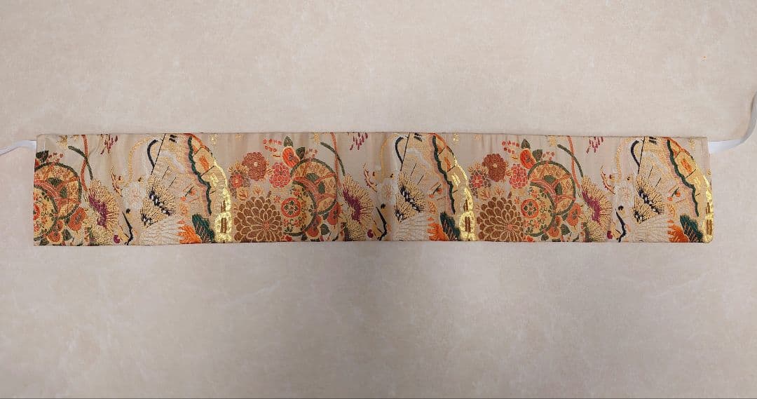 七五三　大人用袋帯からの作り帯　子供　1点物　鶴柄　アンティーク