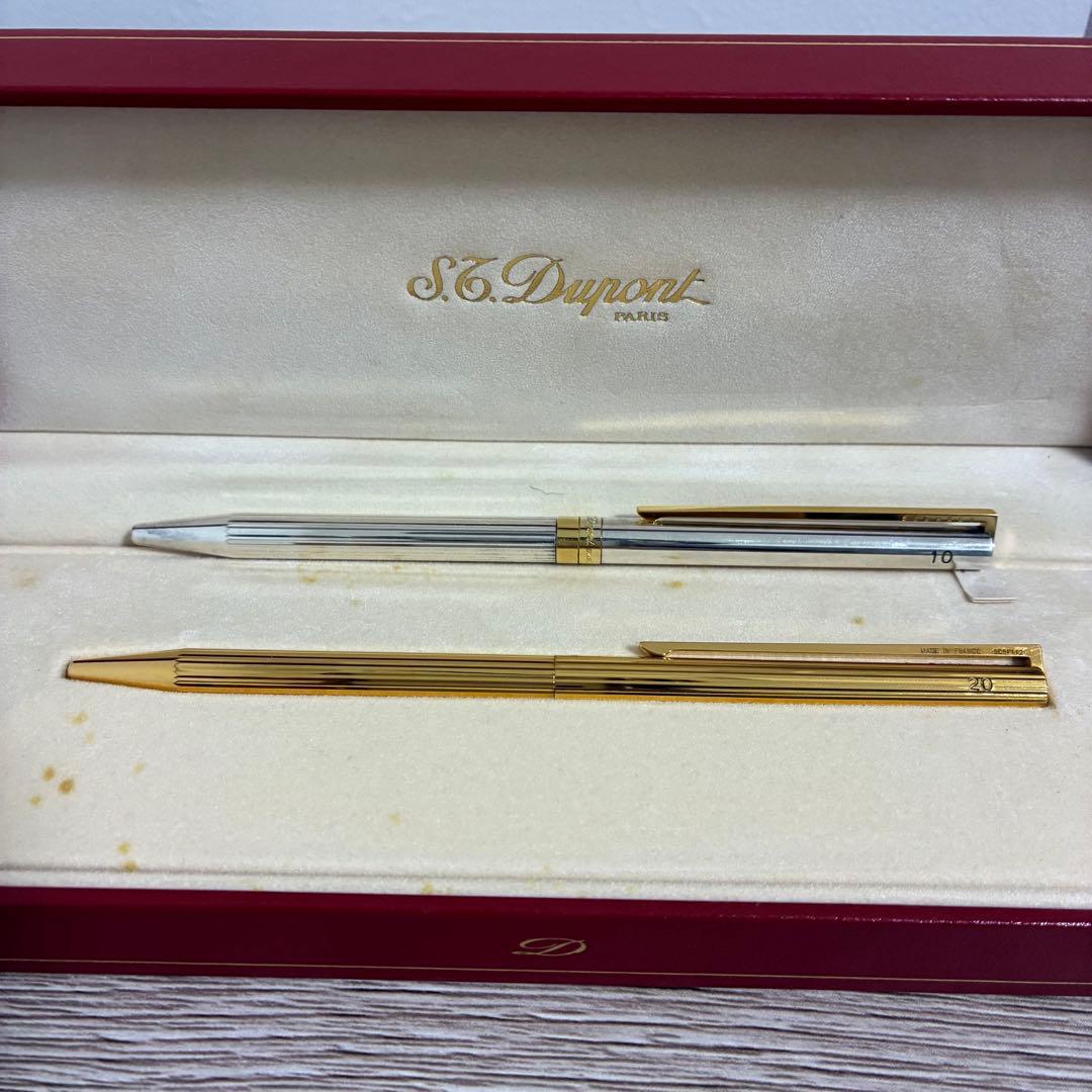 S.T. Dupont STYLO BILLE ゴールド　シルバー