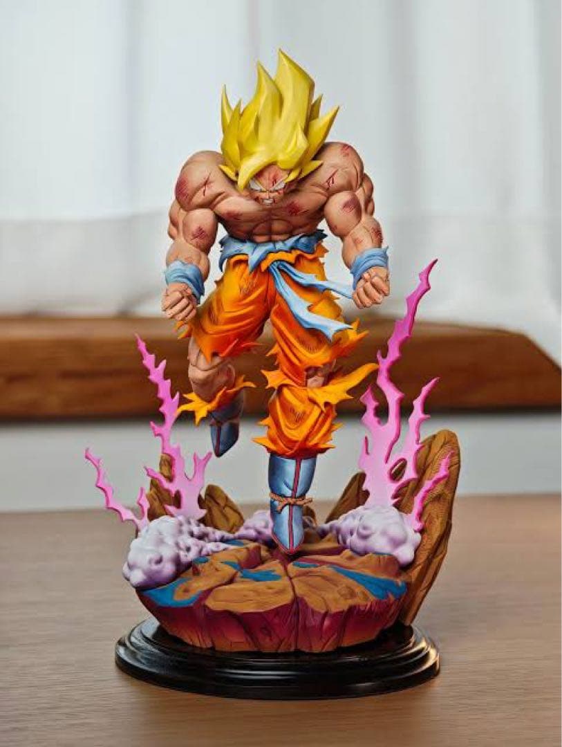 即日発送可 ドラゴンボール 悟空 サイヤ人 ガレージキット 正規 原作 完成品 孫悟空 スーパーサイヤ人3 販売済み ガレージキット 完成品