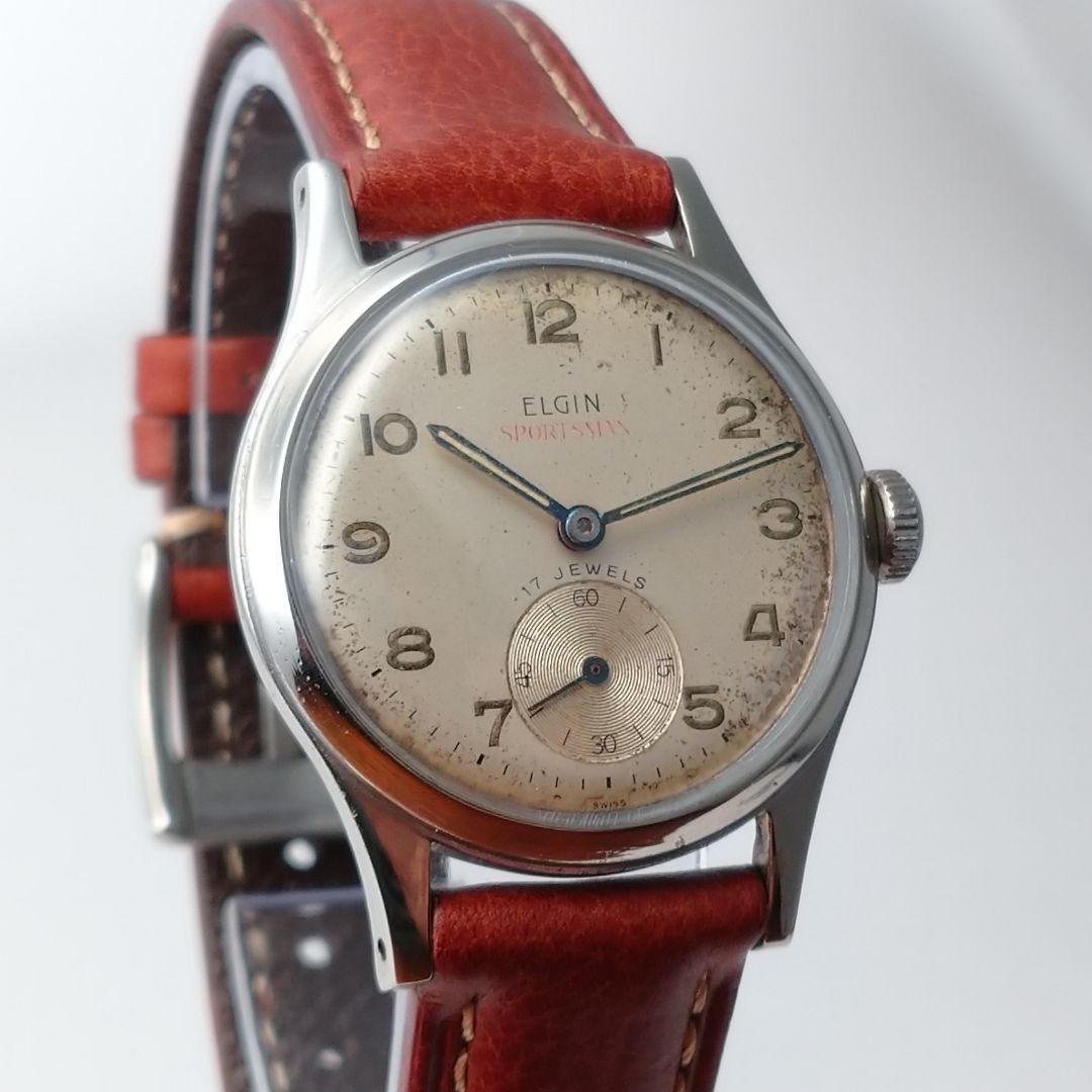 まいまい様【1960s】ELGIN スモセコ OH済 ヴィンテージ腕時計